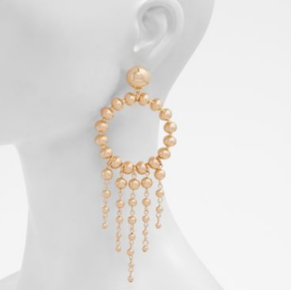 Drop Hoop Earrings
